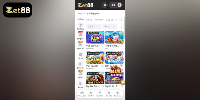 Bắn Cá Zet88