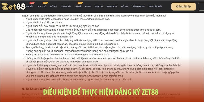 Đăng ký Zet88