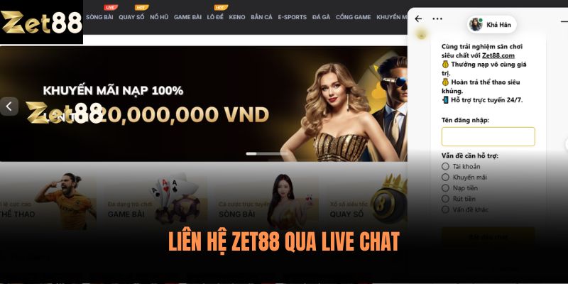 Liên hệ Zet88